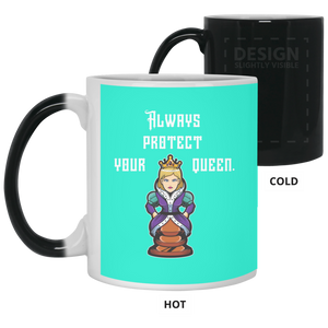 21150 11 oz. Color Changing Mug Unique design Protect Your Queen