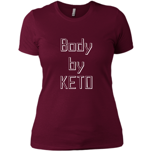 NL3900 Next Level Ladies' Boyfriend T-Shirt Unique design Body By Keto