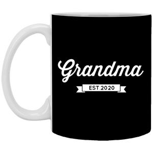 XP8434 11 oz. White Mug Unique design Grandma est. 2020