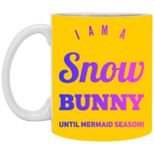 Load image into Gallery viewer, XP8434 11 oz. White Mug Unique design Snow Bunny-pink