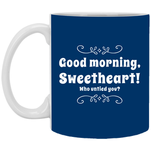 XP8434 11 oz. White Mug Unique design Good Morning Sweetheart