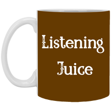 Load image into Gallery viewer, XP8434 11 oz. White Mug Unique design Listening Juice