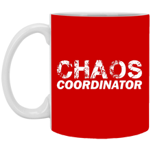 Load image into Gallery viewer, XP8434 11 oz. White Mug Unique design Chaos Coordinator