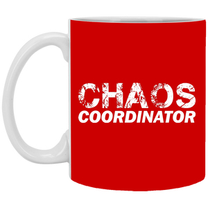 XP8434 11 oz. White Mug Unique design Chaos Coordinator