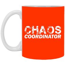 Load image into Gallery viewer, XP8434 11 oz. White Mug Unique design Chaos Coordinator