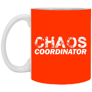 XP8434 11 oz. White Mug Unique design Chaos Coordinator