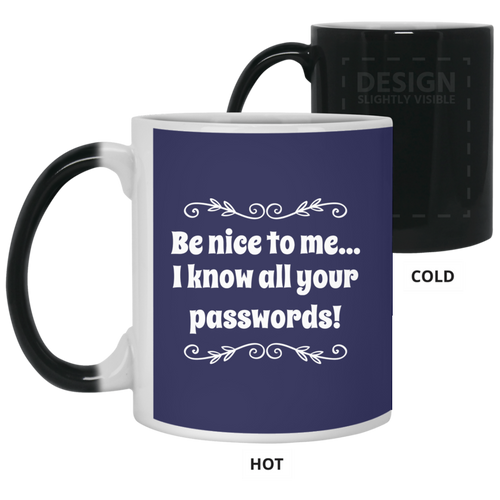 Unique design Passwords mug