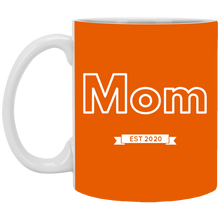 Load image into Gallery viewer, XP8434 11 oz. White Mug Unique design Mom est. 2020