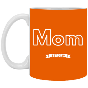 XP8434 11 oz. White Mug Unique design Mom est. 2020