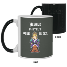 Load image into Gallery viewer, 21150 11 oz. Color Changing Mug Unique design Protect Your Queen