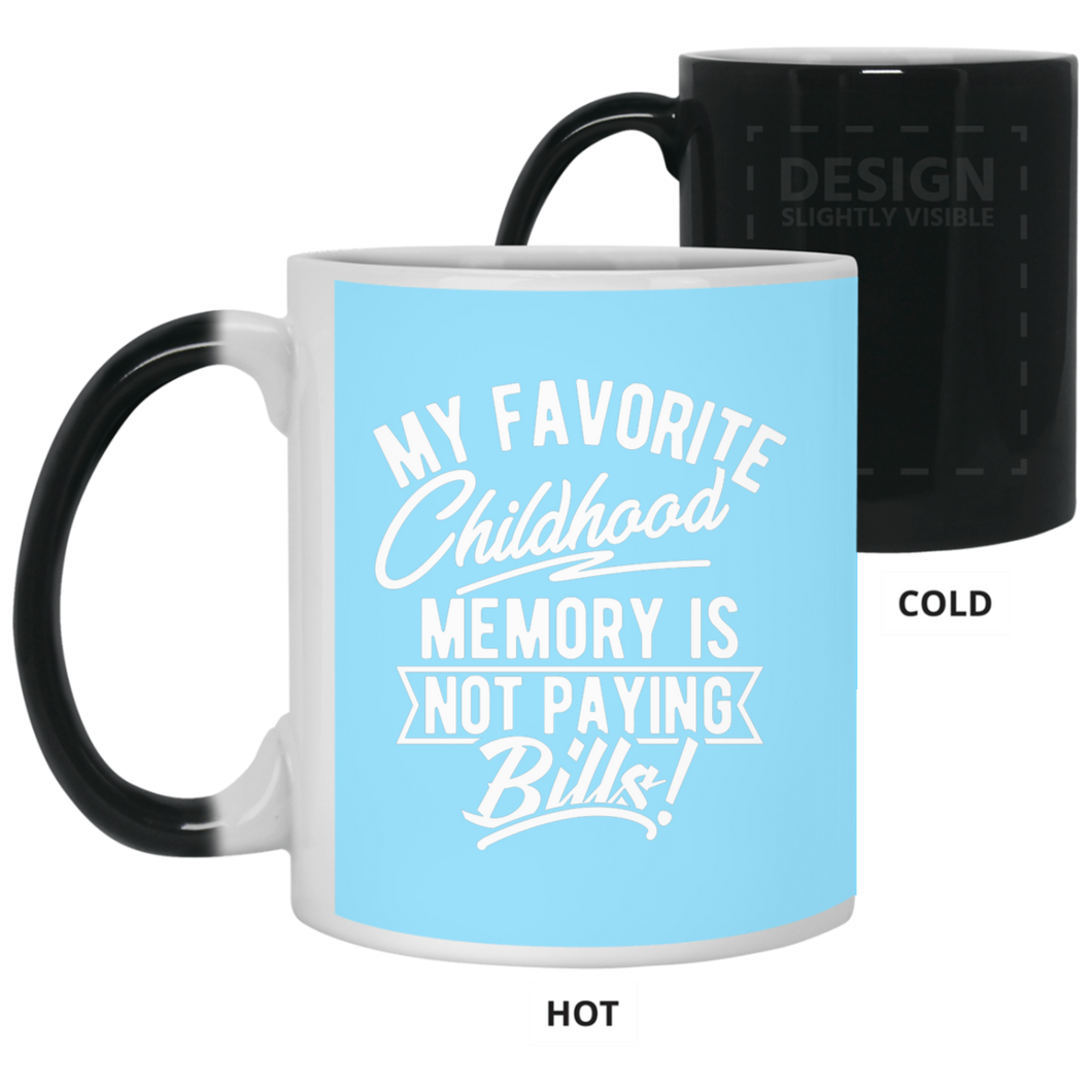 21150 11 oz. Color Changing Mug Unique design Favorite Childhood Memory