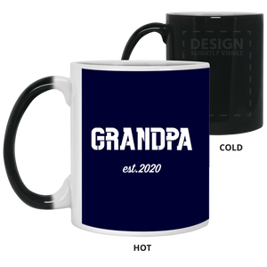 21150 11 oz. Color Changing Mug Unique design Grandpa est. 2020