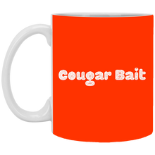 Load image into Gallery viewer, XP8434 11 oz. White Mug Unique design Cougar Bait