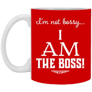 XP8434 11 oz. White Mug Unique design Bossy