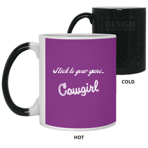 21150 11 oz. Color Changing Mug Unique design Cowgirl