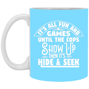 XP8434 11 oz. White Mug Unique design Fun & Games