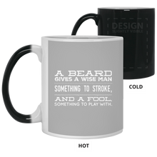 Load image into Gallery viewer, 21150 11 oz. Color Changing Mug Unique design Beard Wise Man