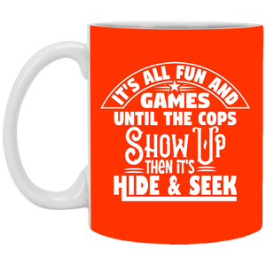 XP8434 11 oz. White Mug Unique design Fun & Games