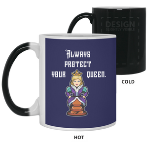 21150 11 oz. Color Changing Mug Unique design Protect Your Queen