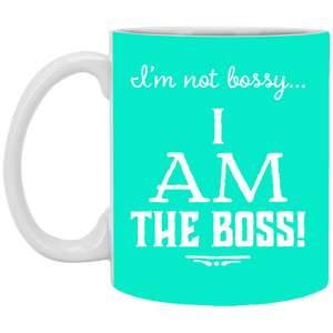 XP8434 11 oz. White Mug Unique design Bossy