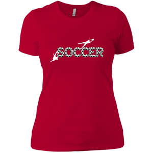 NL3900 Next Level Ladies' Boyfriend T-Shirt Unique design Soccer Players