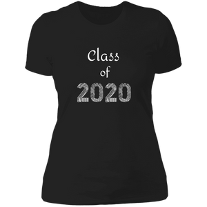 NL3900 Next Level Ladies' Boyfriend T-Shirt Unique design Class of 2020 for Graduating Seniors