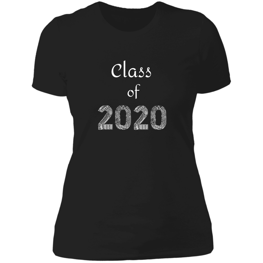 NL3900 Next Level Ladies' Boyfriend T-Shirt Unique design Class of 2020 for Graduating Seniors