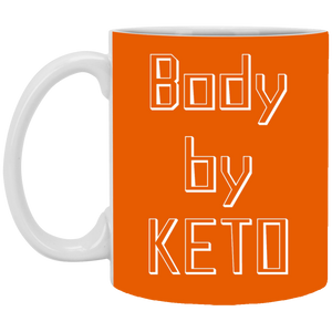 XP8434 11 oz. White Mug Unique design Body By Keto