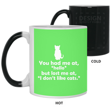 Load image into Gallery viewer, 21150 11 oz. Color Changing Mug Unique design Hello Cats