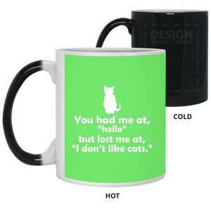 21150 11 oz. Color Changing Mug Unique design Hello Cats