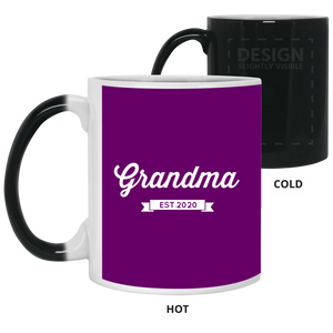 21150 11 oz. Color Changing Mug Unique design Grandma est. 2020