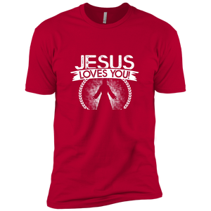 NL3600 Next Level Premium Short Sleeve T-Shirt Unique design Jesus Loves You