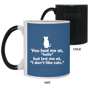 21150 11 oz. Color Changing Mug Unique design Hello Cats