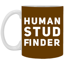 Load image into Gallery viewer, XP8434 11 oz. White Mug Unique design Human Stud Finder