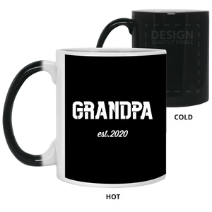 21150 11 oz. Color Changing Mug Unique design Grandpa est. 2020