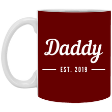 Load image into Gallery viewer, Unique design Daddy est. 2019 mug