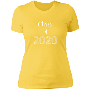 NL3900 Next Level Ladies' Boyfriend T-Shirt Unique design Class of 2020 for Graduating Seniors