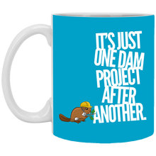 Load image into Gallery viewer, XP8434 11 oz. White Mug Unique design Dam Project