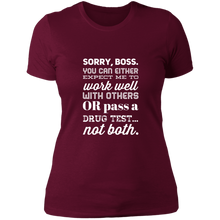 Load image into Gallery viewer, NL3900 Next Level Ladies&#39; Boyfriend T-Shirt Unique Design Sorry Boss