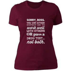 NL3900 Next Level Ladies' Boyfriend T-Shirt Unique Design Sorry Boss