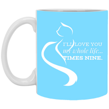 Load image into Gallery viewer, XP8434 11 oz. White Mug Unique design Times Nine