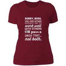 Load image into Gallery viewer, NL3900 Next Level Ladies&#39; Boyfriend T-Shirt Unique Design Sorry Boss