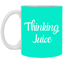 Load image into Gallery viewer, XP8434 11 oz. White Mug Unique design Thinking Juice