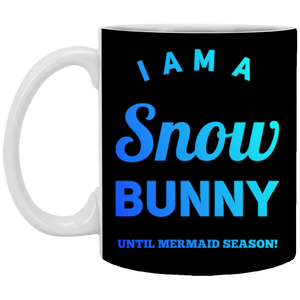 +Unique design Snow Bunny-blue mug