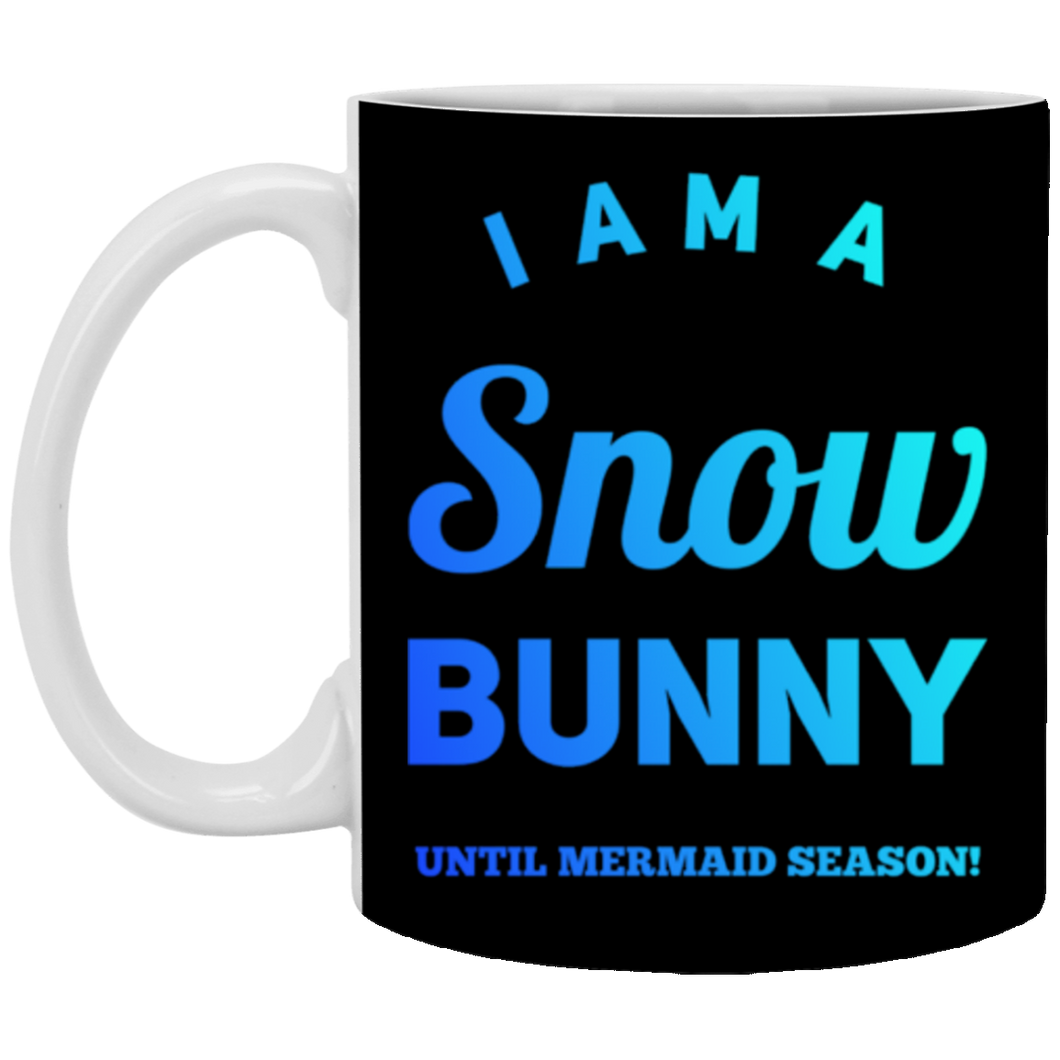 +Unique design Snow Bunny-blue mug