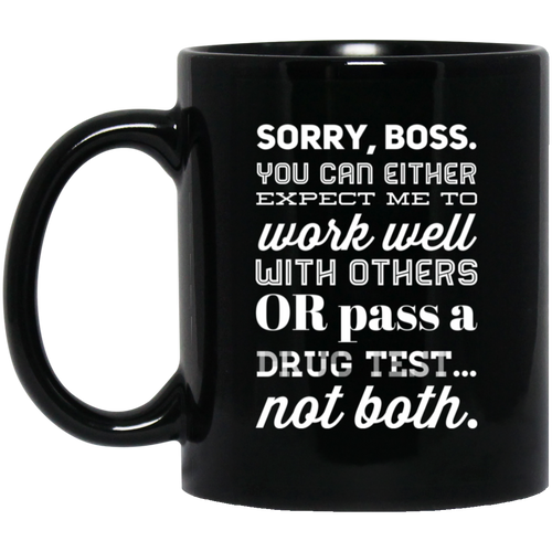 +Unique design Sorry Boss mug