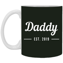 Load image into Gallery viewer, XP8434 11 oz. White Mug Unique design Daddy est. 2019