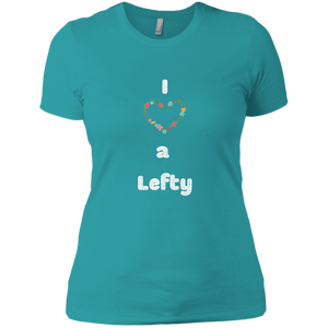 NL3900 Next Level Ladies' Boyfriend T-Shirt Unique design Love A Lefty-color