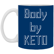 Load image into Gallery viewer, XP8434 11 oz. White Mug Unique design Body By Keto