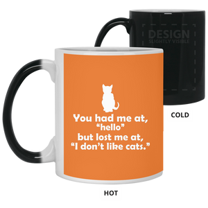 21150 11 oz. Color Changing Mug Unique design Hello Cats